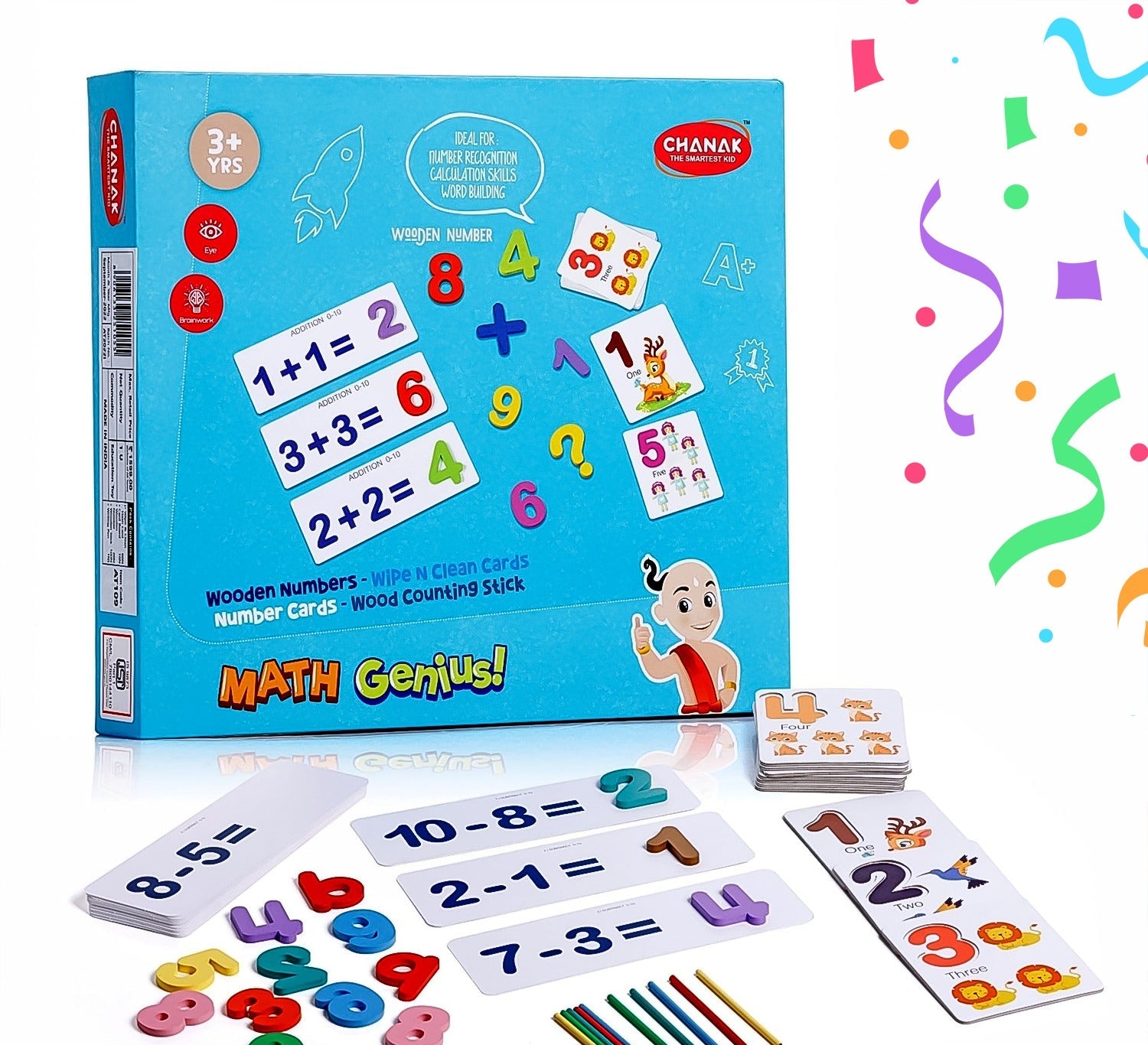 Math Genius For Kids - Educational Math Card (1 Set) (MKK-X60) – MANIKKSHAY