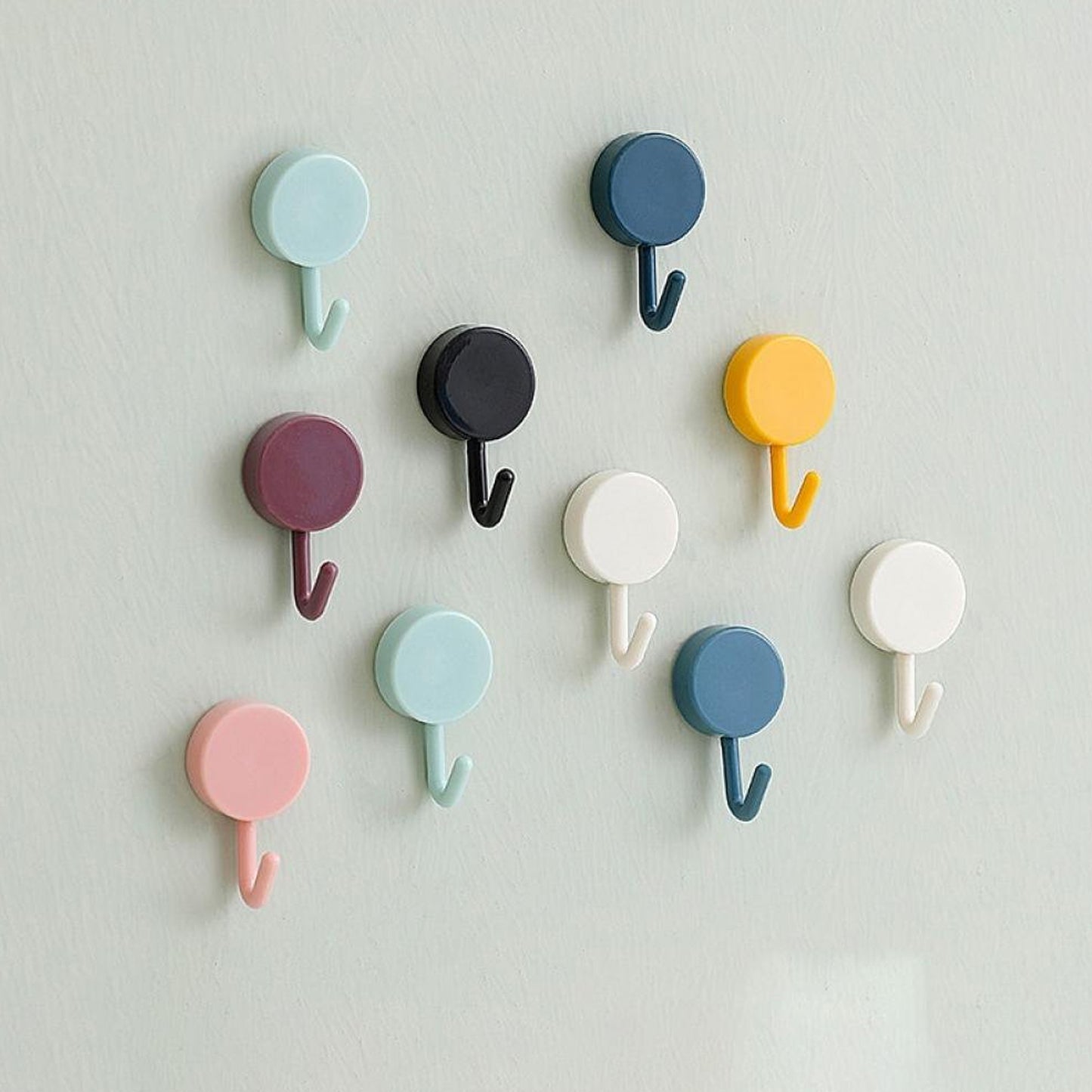 Self Adhesive Sticky Hook Small Wall Hooks ( 10pc ) (X850)