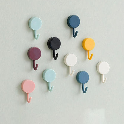 Self Adhesive Sticky Hook Small Wall Hooks ( 10pc ) (X850)