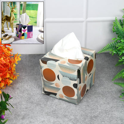 Tissues Cube Box  Stylish And Practical Tissue Holder (50 Pcs Set Approx) (X316)