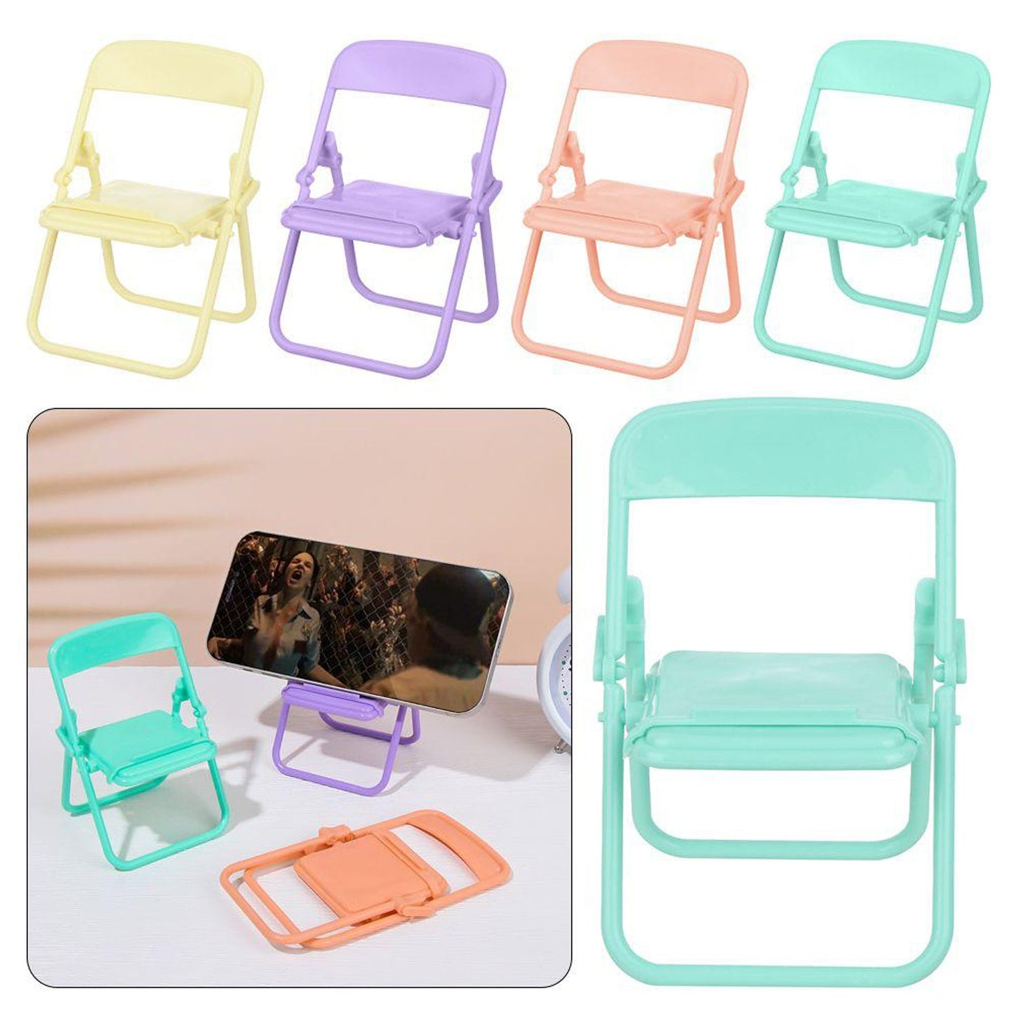 1 Pc Chair Mobile Stand Used In All Kinds Of Household And Official Purposes As A Stand And Holder For Mobiles And Smartphones Etc. (X712)
