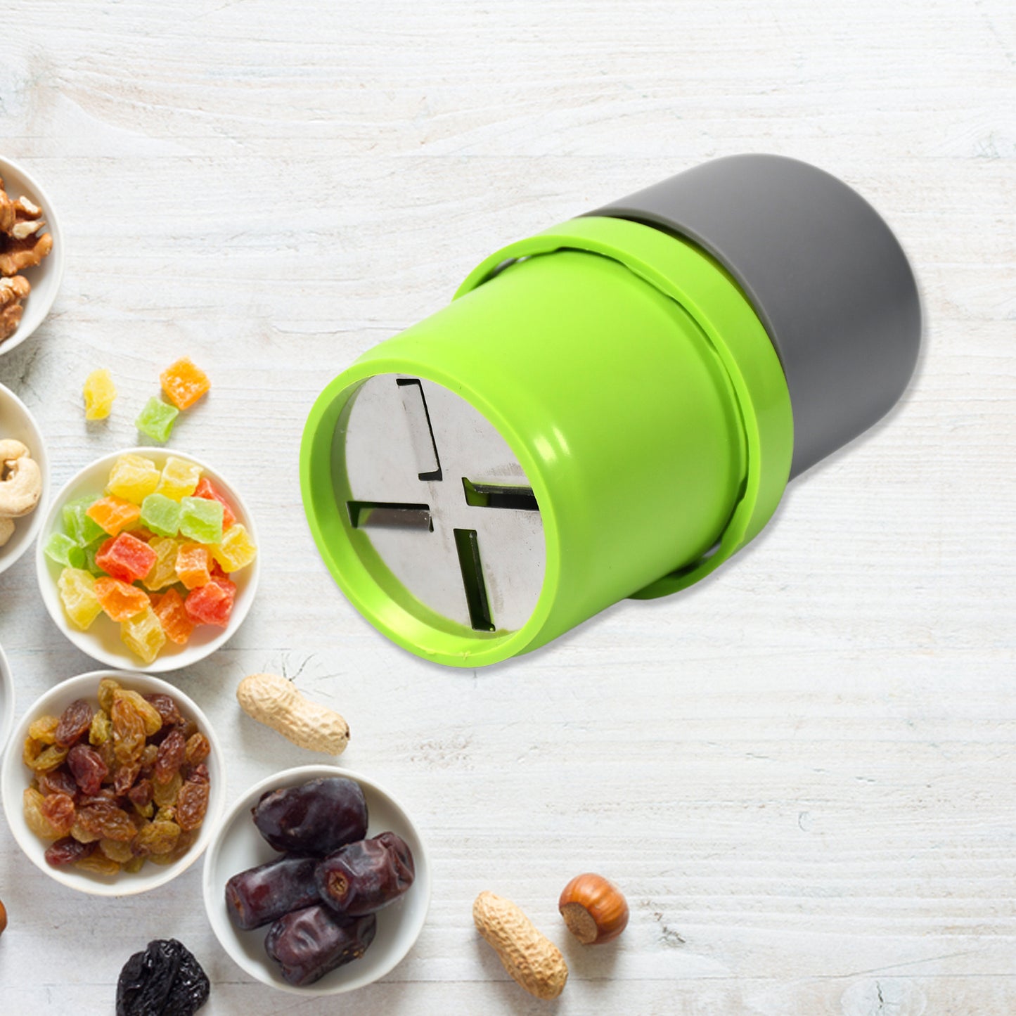 Plastic Dry Fruit And Paper Mill Grinder Slicer Chocolate Cutter And Butter Slicer With 3 In 1 Blade Standard Multicolor (X553)